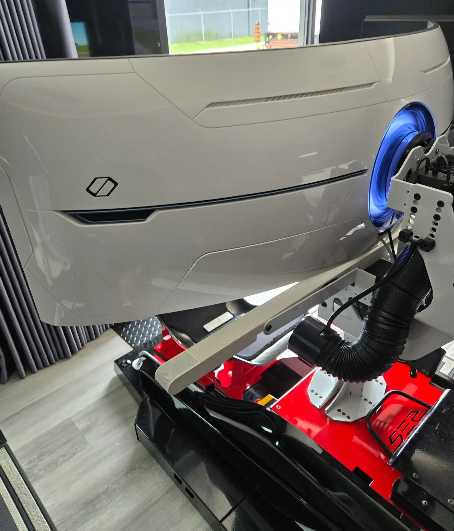 Curved gaming display